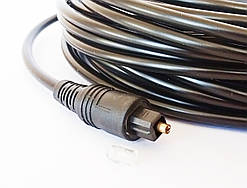 Кабель Волоконно оптичний оптоволоконний Digital Toslink 8 м товщиною 4.0 мм для підключення звукових пристроїв по цифровому SPDIF