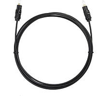 Кабель Волоконно-оптичний оптоволоконний Digital Toslink 5 м товщиною 2.2 мм для підключення звукових пристроїв по цифровому SPDIF