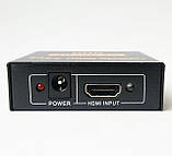 HDMI розгалужувач спліттер 1 х 2 2K 4K 1080P splitter HDMI 1 на 2 вихідні порти екрану (4K HDMI UHD 1х2 ), фото 2