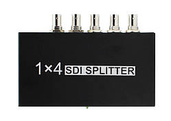 Розгалужувач спліттер SDI 1 х 4 аудіо відео сигналу splitter SDI BNC 1 на 4 вихідні порти для відеоспостереження телебачення SDI