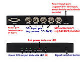 SDI 4 x 1 Switch Перемикач 4-х канальний аудіо відео SDI свічок BNC SDI 4x1 ( AYS-S41 ), фото 6