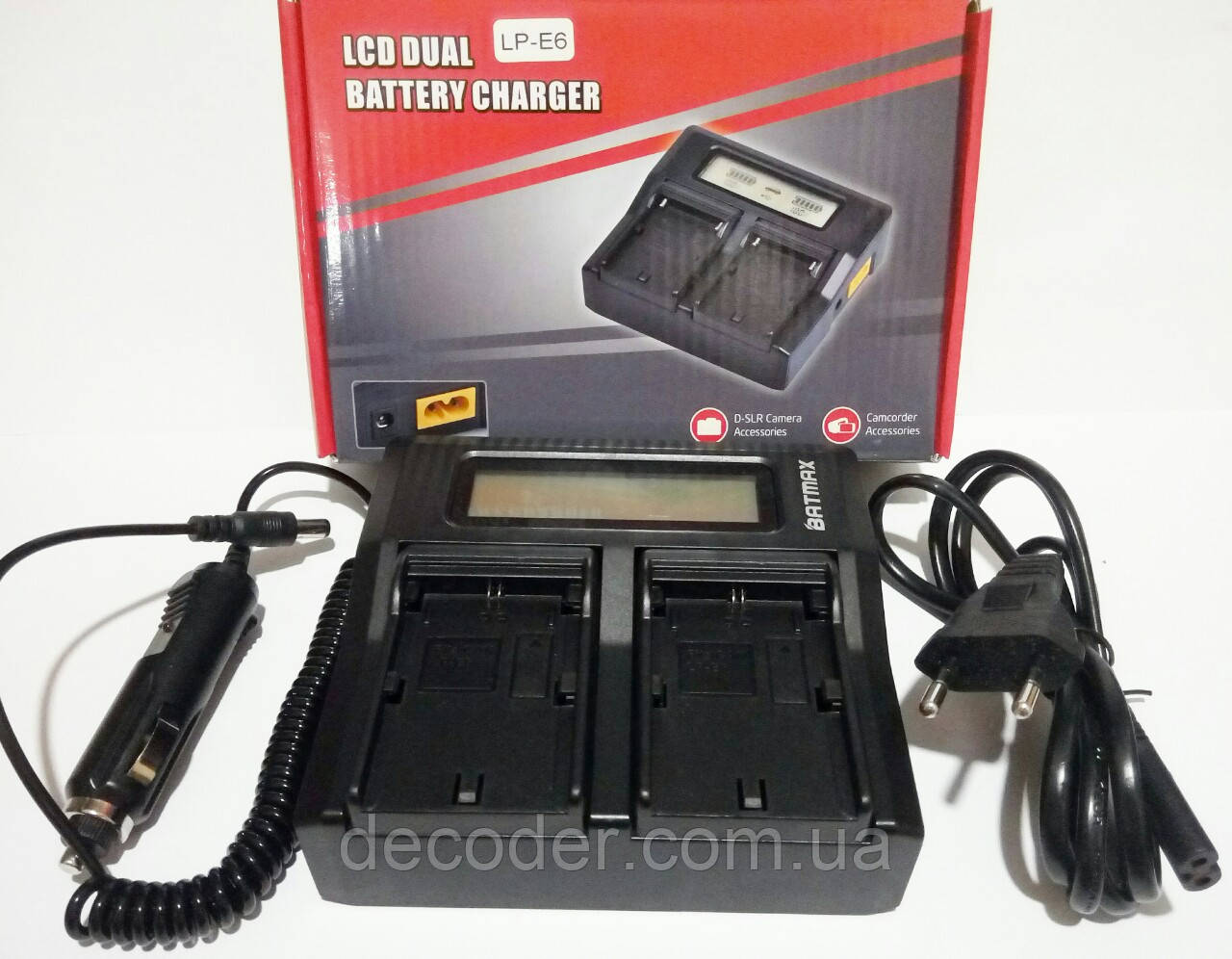 Зарядний пристрій для акумуляторів Canon LP-E6 / LP-E6N Batmax заряджання ( For Canon LP-E6 / LP-E6N від мережі )