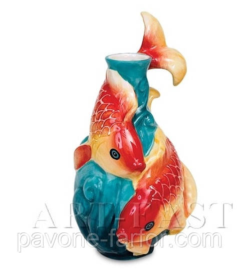 Фарфорова ваза Золота рибка Pavone BS - 25