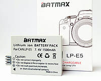 Аккумуляторы LP-E5 1500 mA Batmax Canon Rebel XS T1i XSi 1000D 500D 450D Kiss X3 X2 ( Batmax LP-E5 )