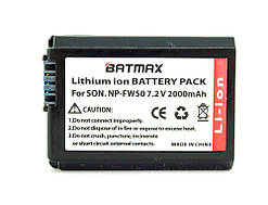 Акумулятор батареї Batmax NP-FW50 2000mAh для Sony NEX 3 4 5 7 Alpha a6500 ( Batmax NP-FW50 )