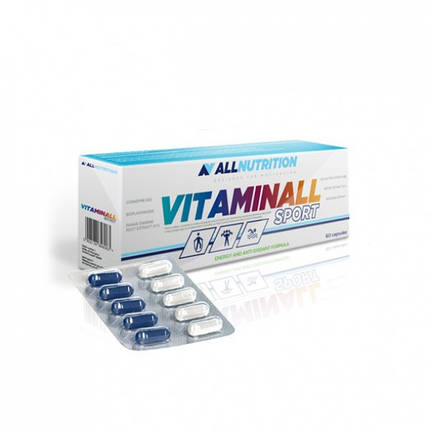 Вітаміни Allnutrition Vitaminall Sport 60 капс., фото 2