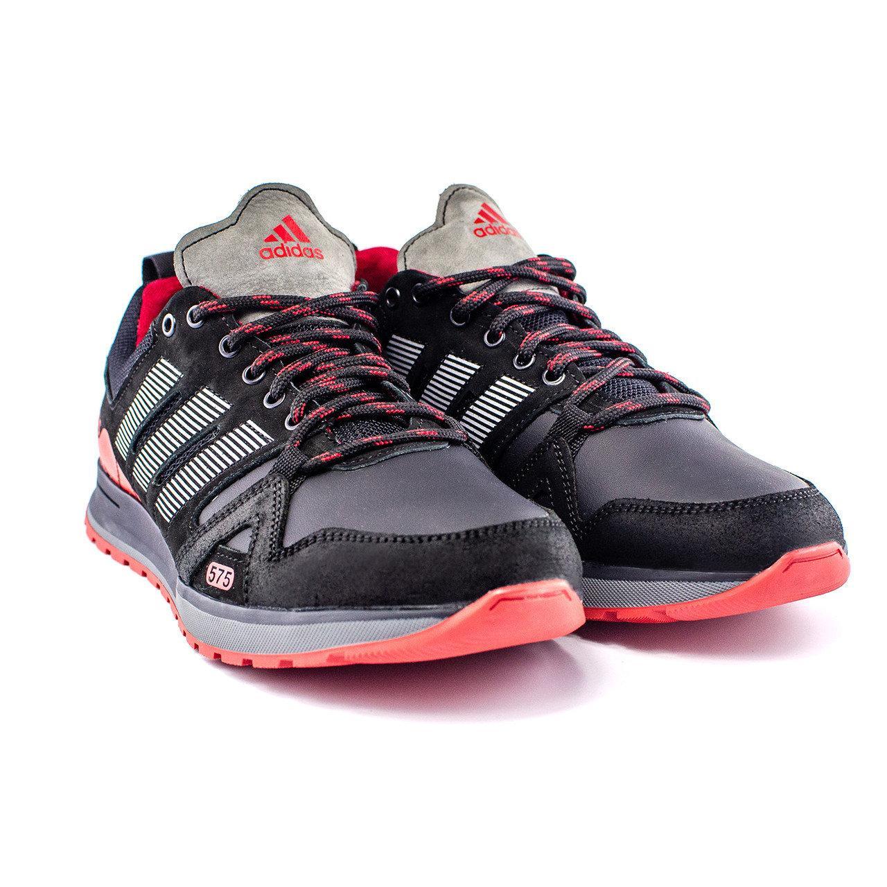 Чоловічі шкіряні кросівки Adidas A19 Red Star червоні