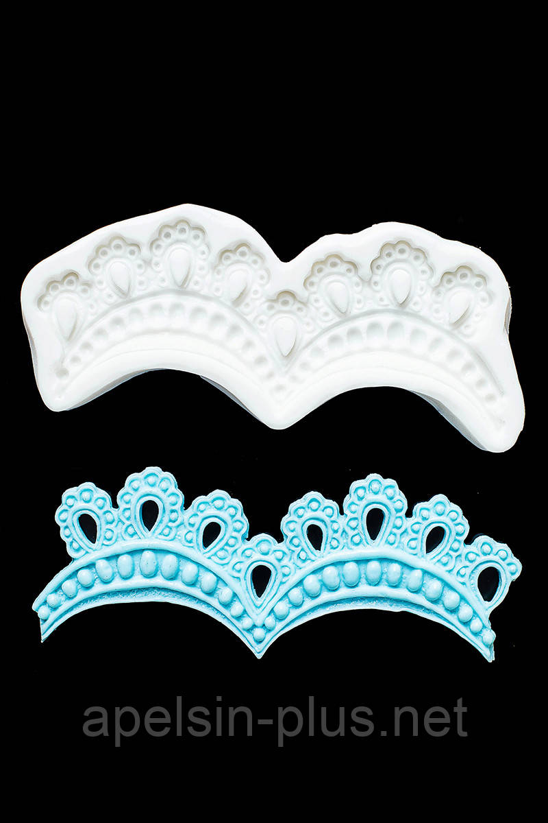 Молд силіконовий для декору Мереживо Менді 17 см на 7,5 см, фото 1