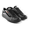 Чоловічі шкіряні кросівки Vans Clasic чорні black, фото 6