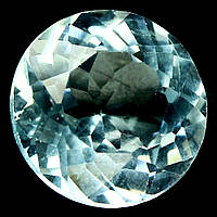 4.50 каратів Природний блакитний блакитний топаз Бразилії коло 10.2 мм