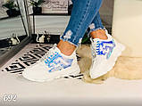 Жіночі кросівки білого кольору 39 розмір, фото 7