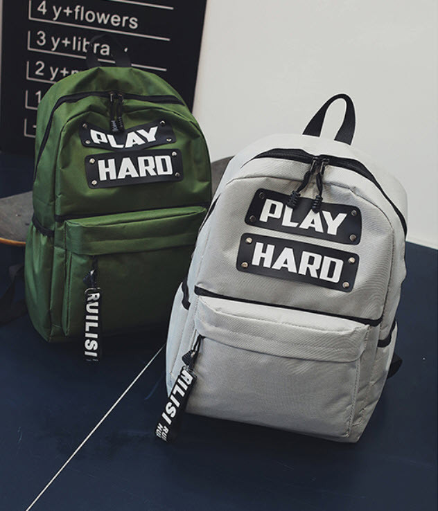 Великий унісекс тканинний рюкзак Play Hard