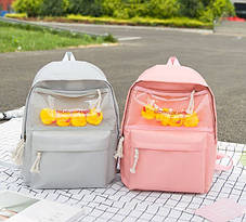 Тканинний рюкзак із качечками, фото 2