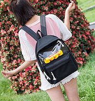 Тканинний рюкзак із качечками, фото 3
