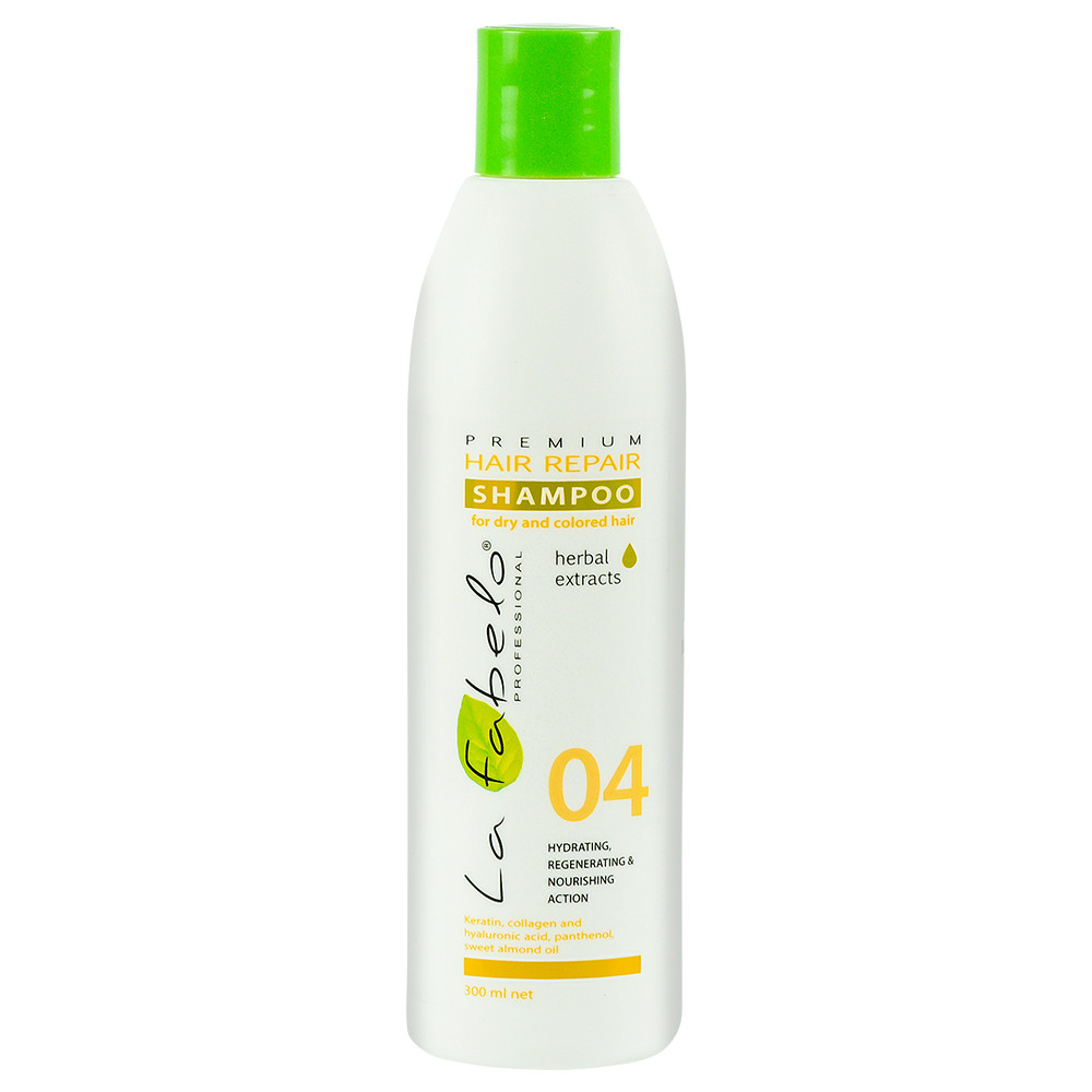 Шампунь La Fabelo Premium 04 Hair Repair відновлення для сухого та фарбованого волосся 300 мл