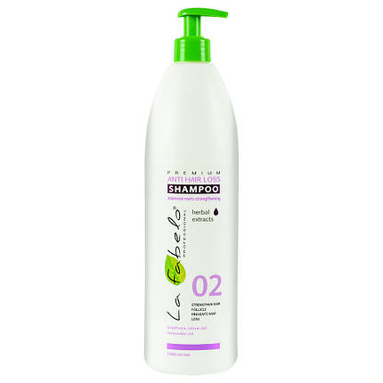 Шампунь La Fabelo Premium 02 Anti Hair Loss проти випадіння волосся 1000 мл, фото 1