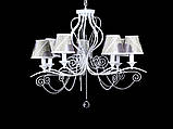 Класична біла люстра з абажурами L30126/7 (WT), фото 2