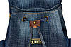 Шикарний зручний джинсовий рюкзак, фото 4