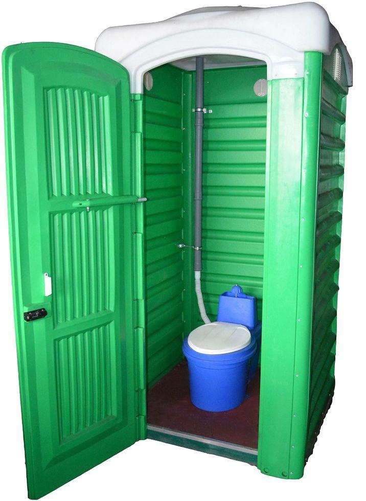 Биотуалет торфяной кабина, туалет унитаз дачный с баком 40 литров - фото 1 - id-p1011436784