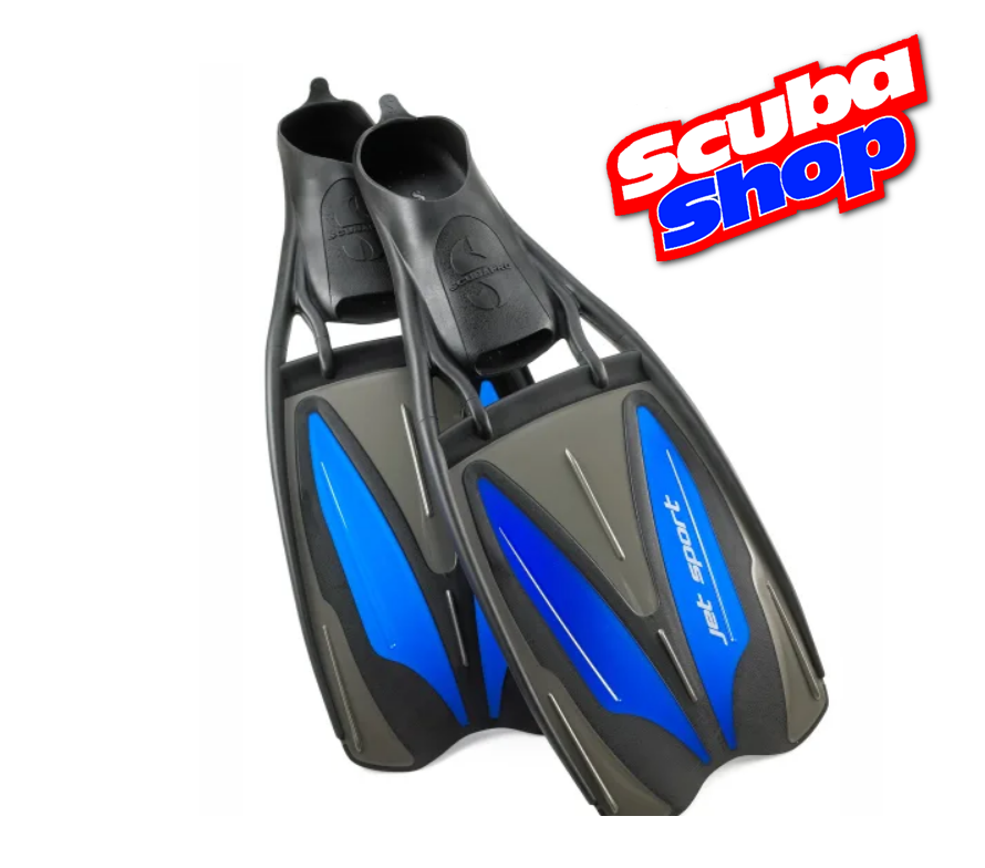 Ласти Scubapro Jet Sport Full Foot для плавання, чорно-сині