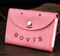 Женская визитница кредитница Card Holder Bovis T609-5 Розовый