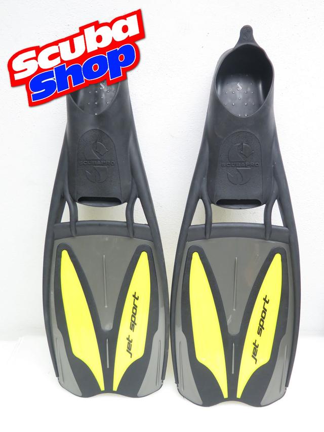 Ласти Scubapro Jet Sport Full Foot для плавання, чорно-жовті