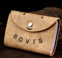 Женская визитница кредитница Card Holder Bovis T609-5 Песчаный