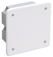Коробка КМ41001 розпаячна для твердих стін 92x92x45 (з саморізами, з кришкою)