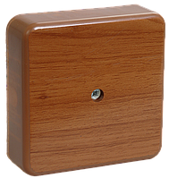 Коробка КМ41219-05 розпаячна для о/п 100х100х29 мм дуб (6 клем 6мм2)