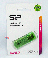 USB флешка Silicon Power Helios 101 Green 32GB (SP032GBUF2101V1N), фото 1
