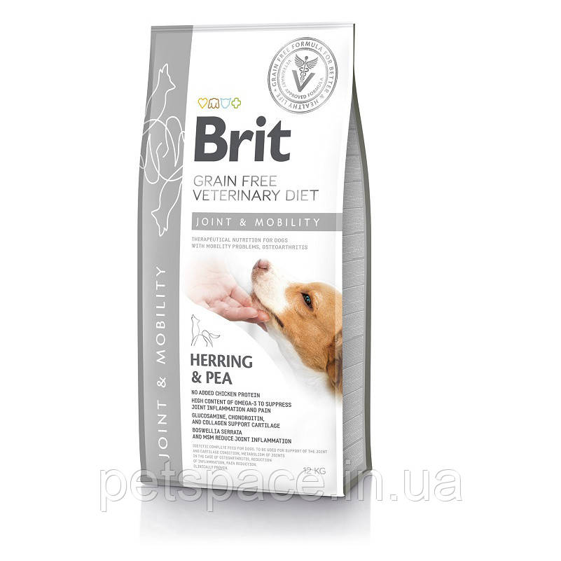 Ветеринарна дієта Brit VD GF Joint & Mobility (Бріт для собак при захворюваннях суглобів) 2кг.