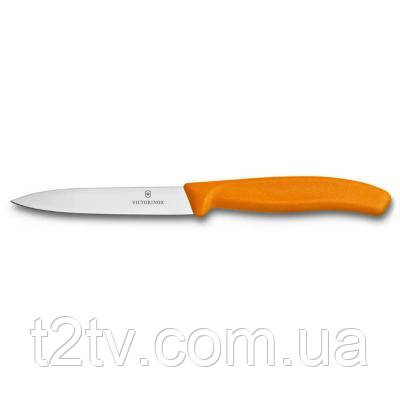 Кухонний ніж Victorinox SwissClassic для нарезки 10 см, оранжевый (6.7706.L119)