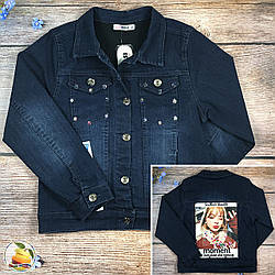 Джинсова куртка для дівчинки Розмір: 134,140,146,152 см (8467)
