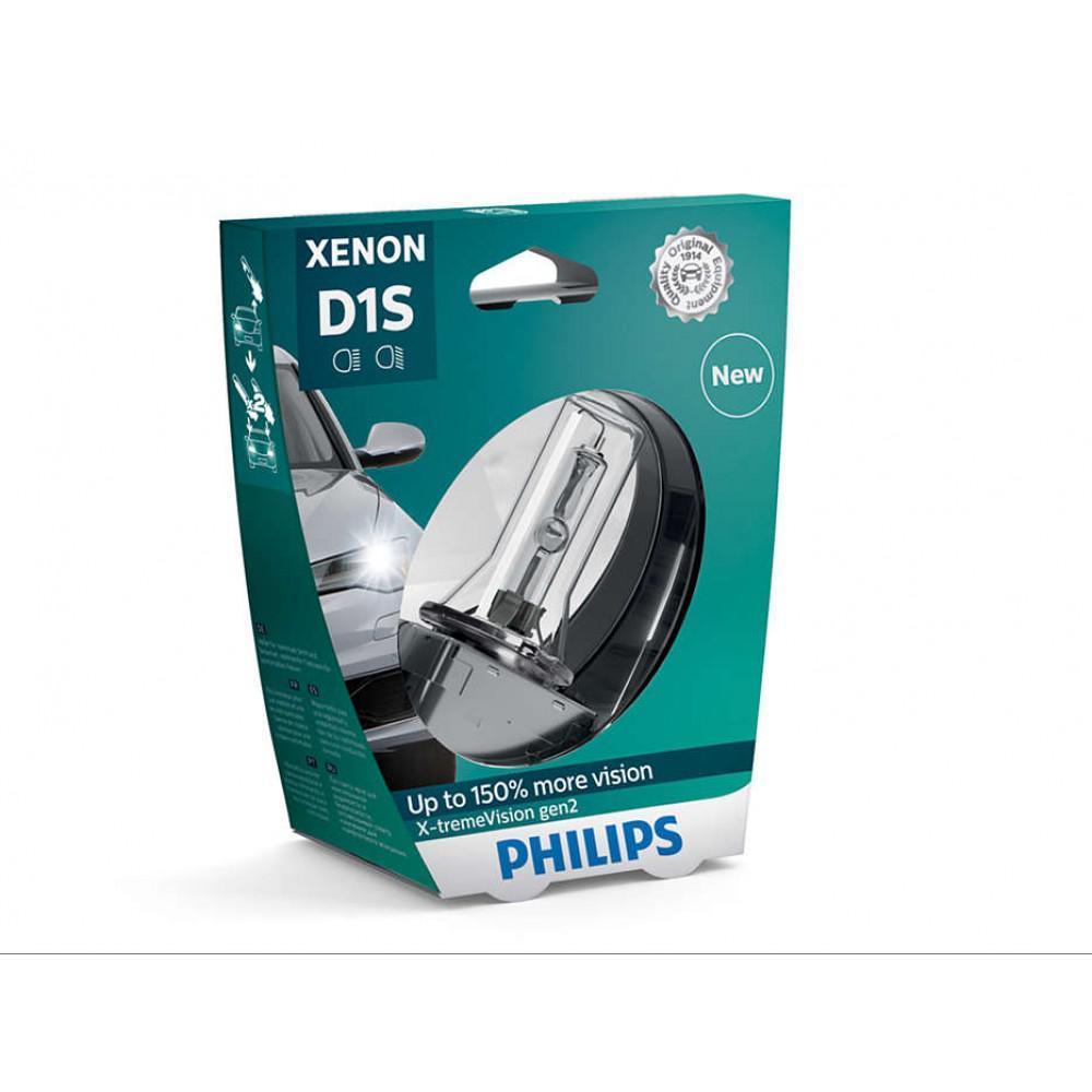 Ксенонова лампа Philips X-tremeVision gen2 D1S 4800K 35W 85415XV2S1 +150%