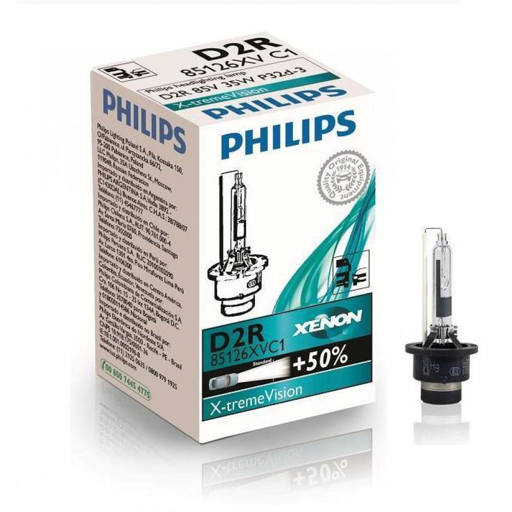 Ксенонова лампа Philips X-tremeVision D2R 12V 85126XVC1 +50%