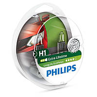 Галогенна лампа Philips H1 LongLife EcoVision 12258LLECOS2 (2шт.)