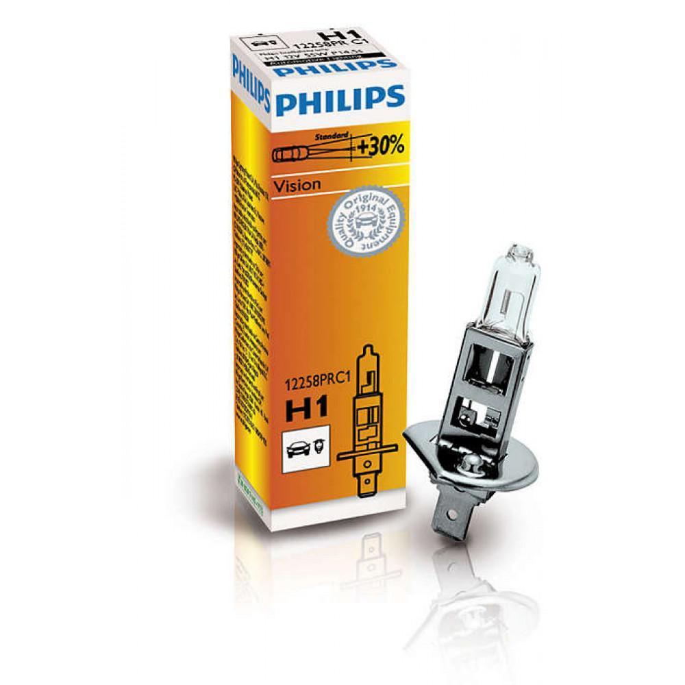 Галогенна лампа Philips H1 Vision 3200K 12258PRC1 (1шт.)
