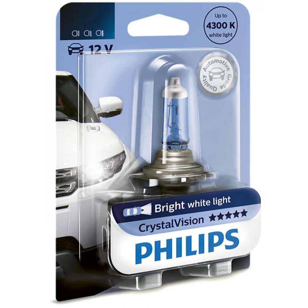 Галогенна лампа Philips H3 Cristal Vision 4300K 12336CVB1 (1шт.)