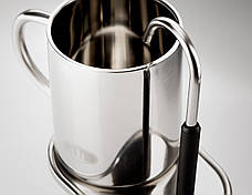 Гейзерна кавоварка GSI Outdoors MiniEspresso Set 4 Cup на чотири чашки подвійного еспрессо, фото 3
