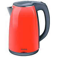 Стильний кухонний електрочайник Magio MG-977 потужність 1800 Вт червоний
