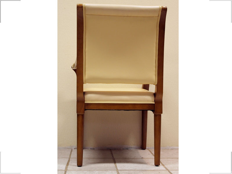 Кресло офисное для конференций Венеция комбинированная кожа люкс бежевая (Диал ТМ) - фото 4 - id-p107278602