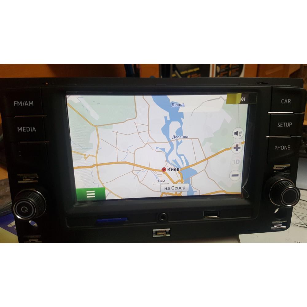 Купить Оригинальная штатная магнитола MIB2G Skoda, Volkswagen Mirror Link + GPS, цена 11856