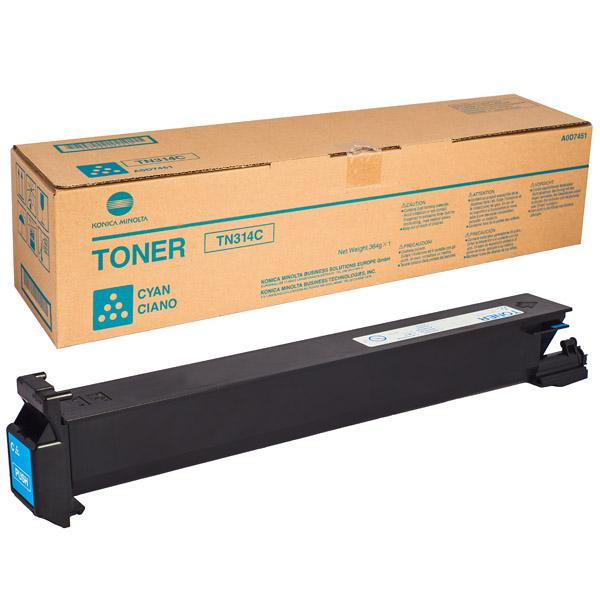 TN-314 C Тонер Cyan (блакитний) на 19 000 копій, 5% заповнення для bizhub C353