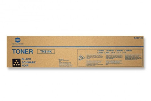 TN-314 K Тонер Black (чорний) на 24 500 копій, 5% заповнення для bizhub C353