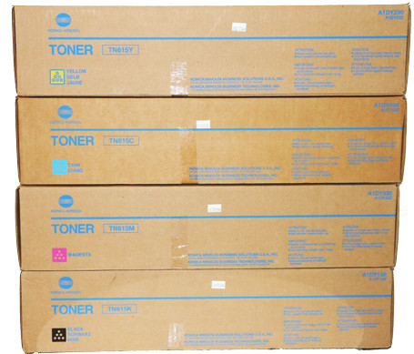TN615C Тонер Cyan (блакитний) на 75 000 копій, @5%