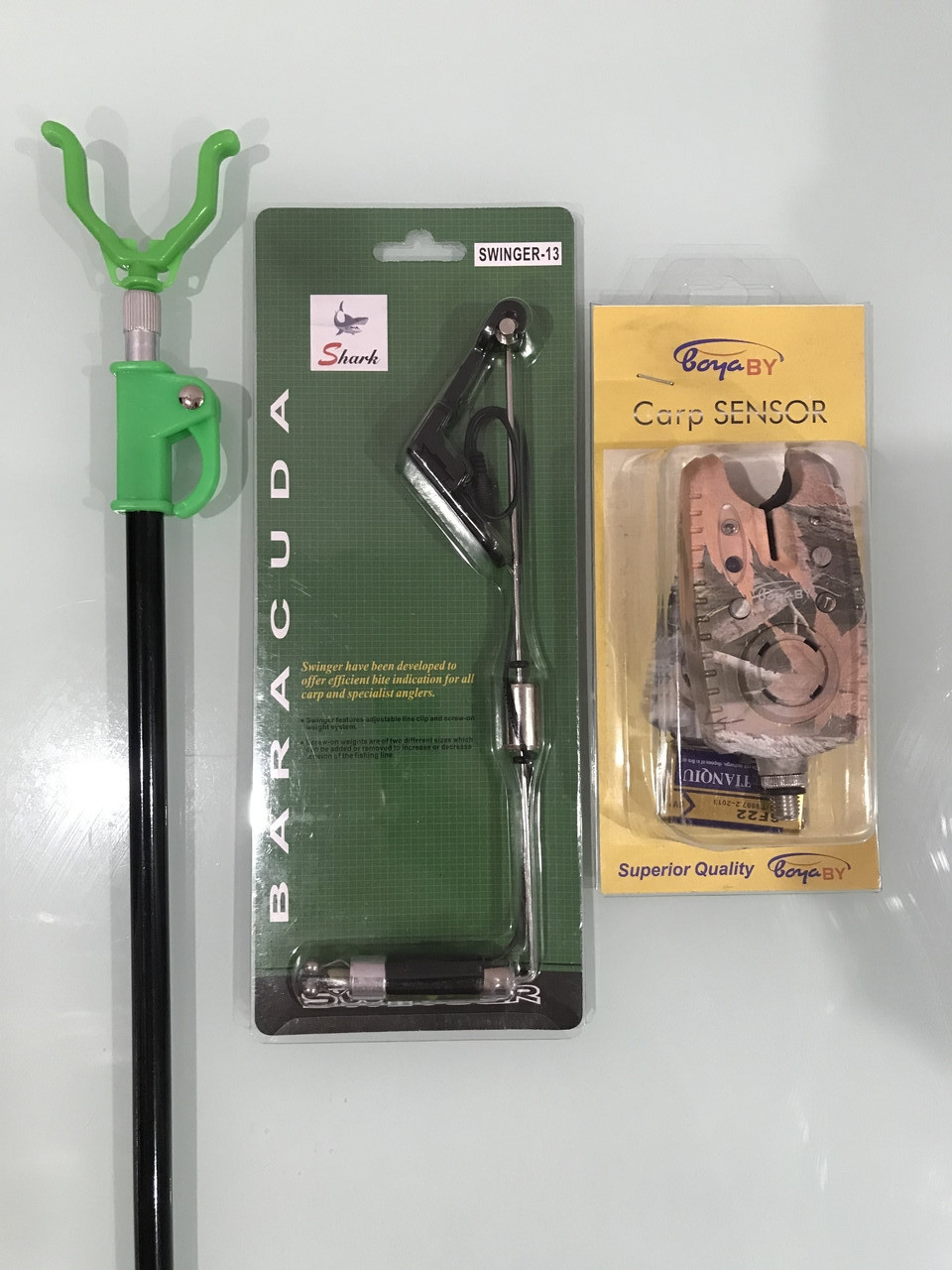 Набір сигналізатор клювання + свінгер із під'єднанням + підставка + Подарунок!, фото 1