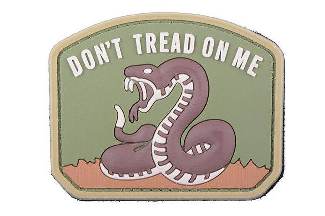 Нашивка 3D – don't Tread On Me - coyote [GFC Tactical], фото 1