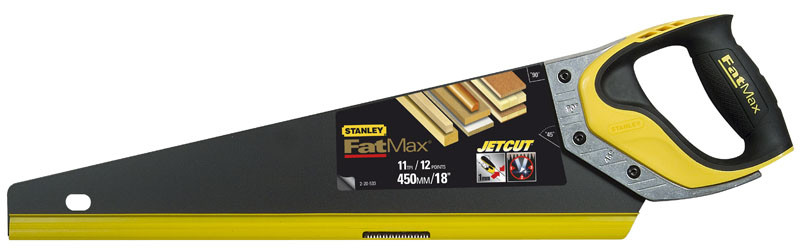 Ручна пила по дереву 450мм 11TPI Appliflon загартований 3-гранний зуб STANLEY 2-20-533