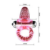 Ерекційне кільце Cook Ring,10 Functions vibe, Pink, фото 2