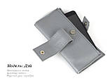 Шкіряний сірий гаманець, фото 7
